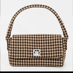 NWT HOUNDSTOOTH RECTANGLE HANDBAG